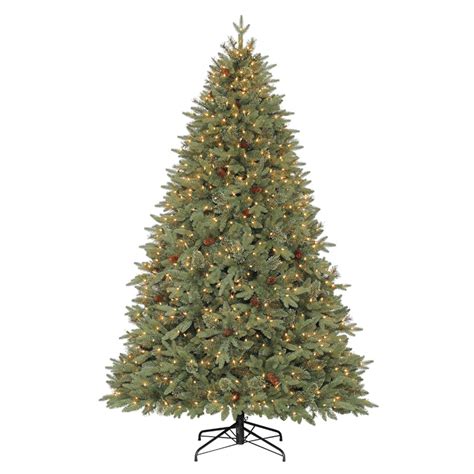 Lowes pre lit trees - Overview. This 7 ft slim Lewiston pine tree with natural look perfects for encouraging holiday spirit in your home. Easy to set up using the "one plug" technology. With each press on the foot pedal, you can enjoy up to 9 different lighting functions. Timer selection and 9 color-changing functions allows you to customize your lights easily. 